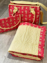 Dark peach and pastel yellow