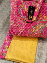 Pink and mango yellow