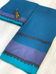 Blue and teal checks