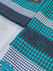Teal checkered