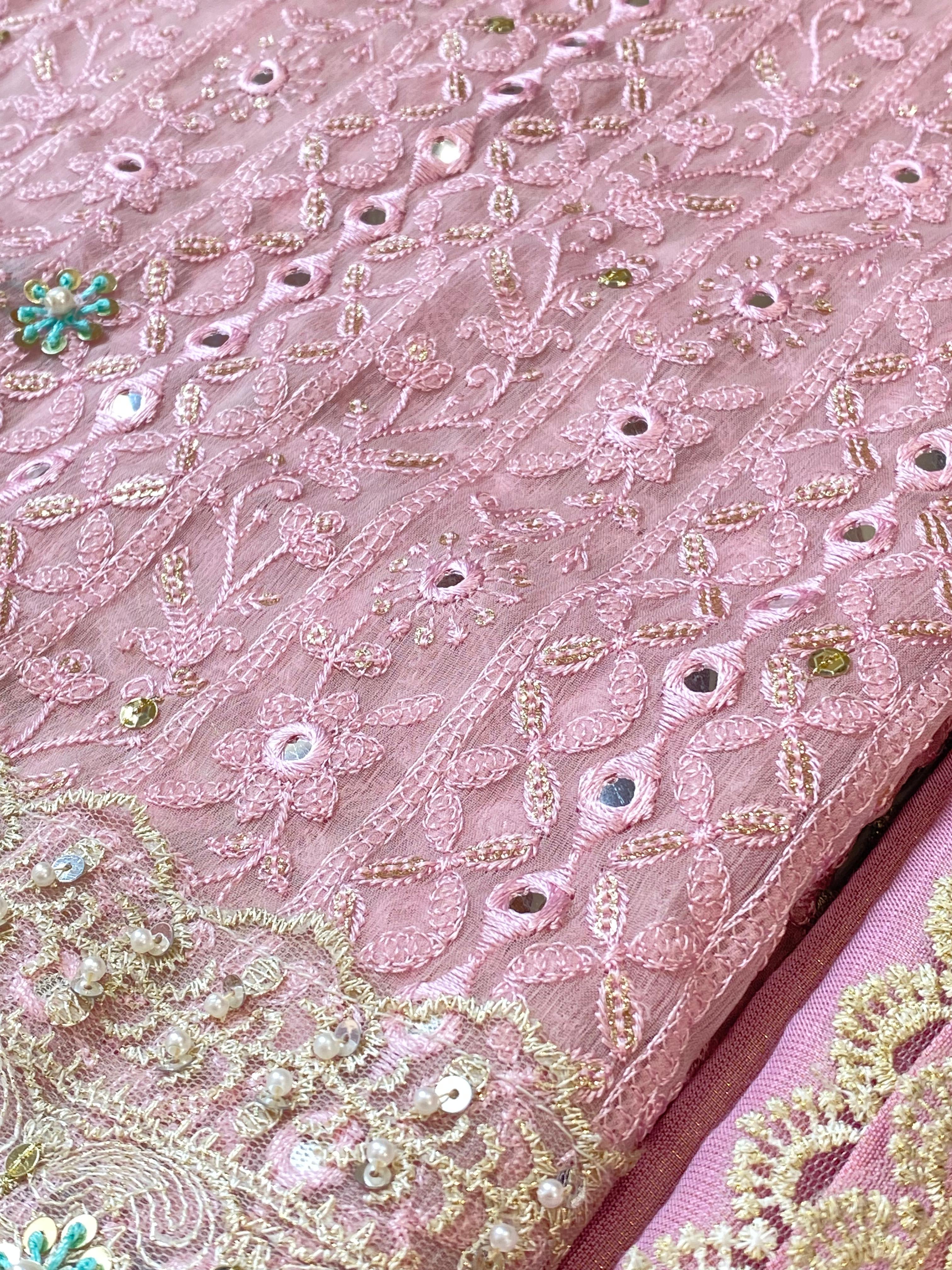 Pink and gold