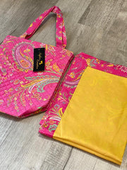 Pink and mango yellow