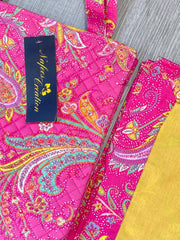 Pink and mango yellow